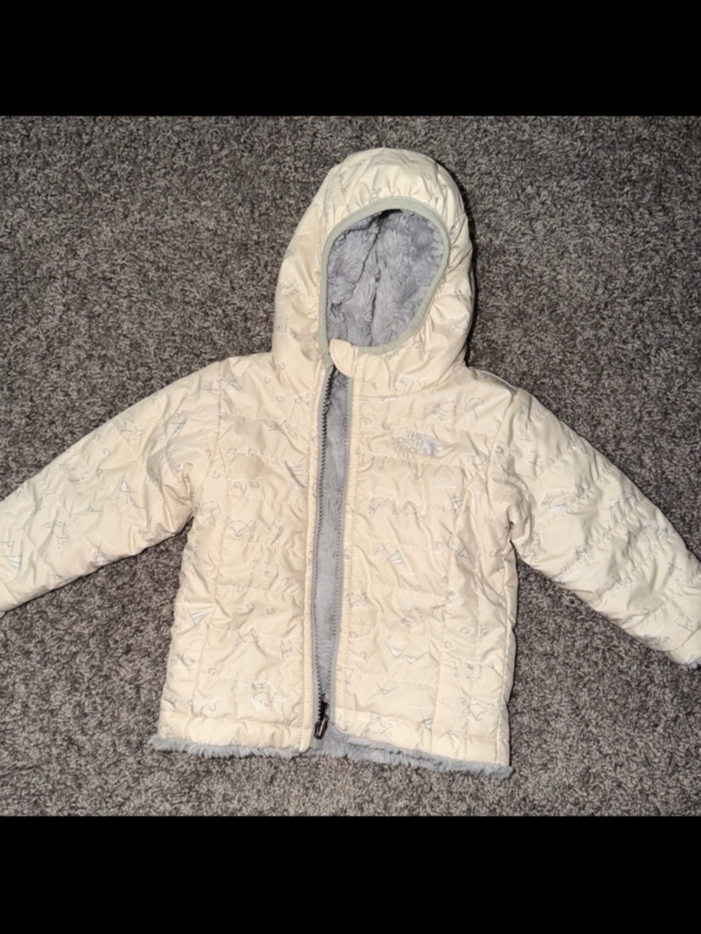 The North Face Infant Reversible Mossbud Swirl Full Zip Hooded Jacket